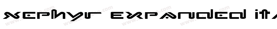 Xephyr Expanded Italic字体转换